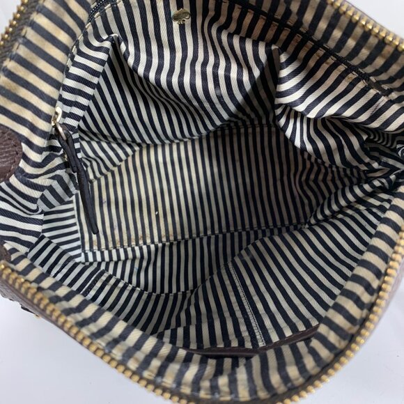 Kate Spade NY Cobble Hill Lielie Shoulder Handbag Brown Pebbled Leather NO Strap - Picture 6 of 9